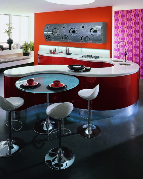 Contemporary Kitchen Design by Aster Cucine - Domina kitchen .