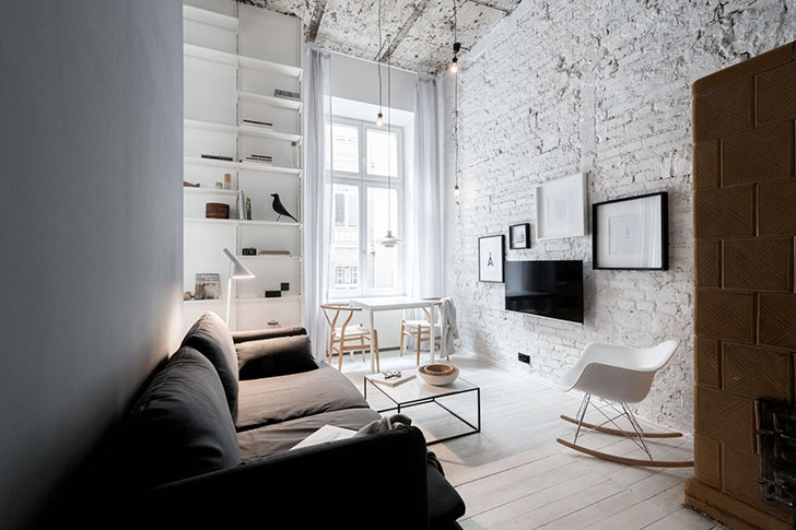 Airy Scandinavian apartment in Poland (35 sqm) 〛 ◾ Фото ◾Идеи .
