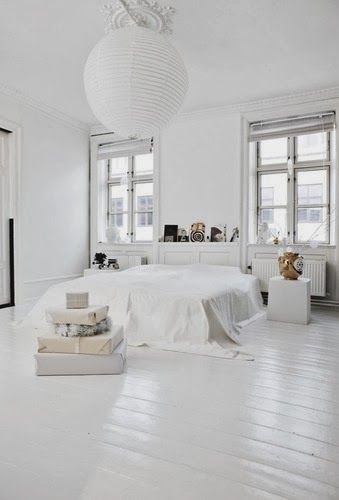 De Interista: Love me some: White floors | Slaapkamer witte vloer .