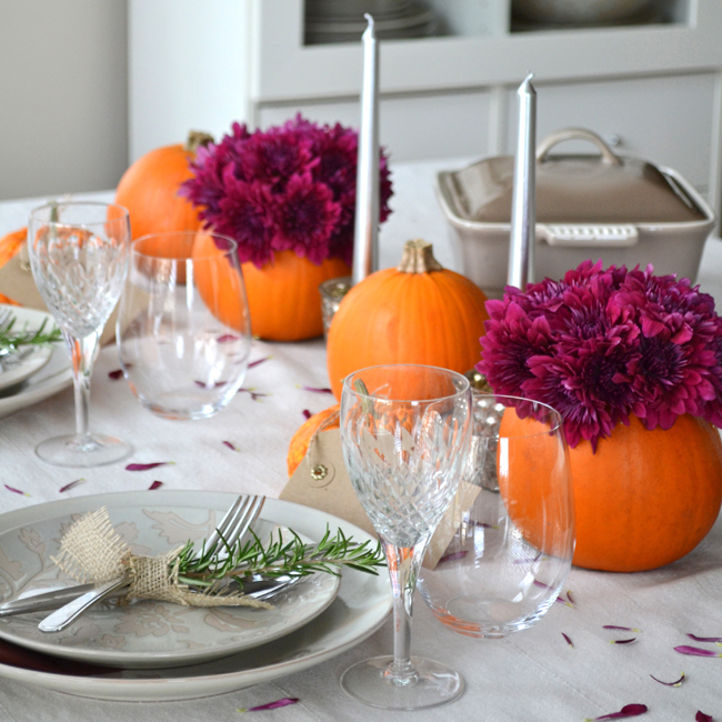 Simple Ideas for a Thanksgiving Table Setting - A Pretty Life In .