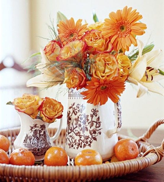 42 Amazing Flower Decorations For A Thanksgiving Table | DigsDigs .