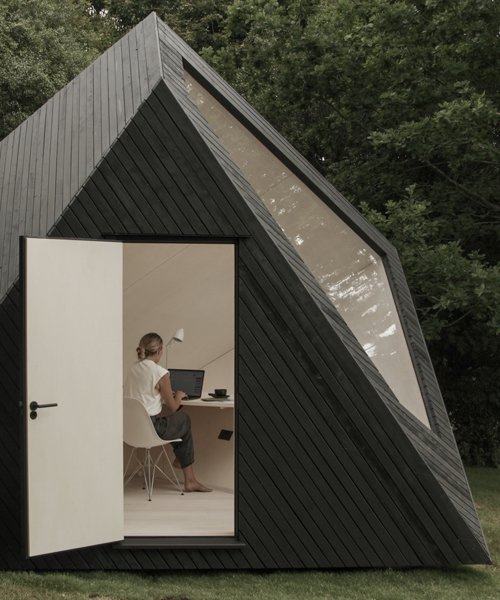 koto's angular timber cabin provides the ideal space for remote .