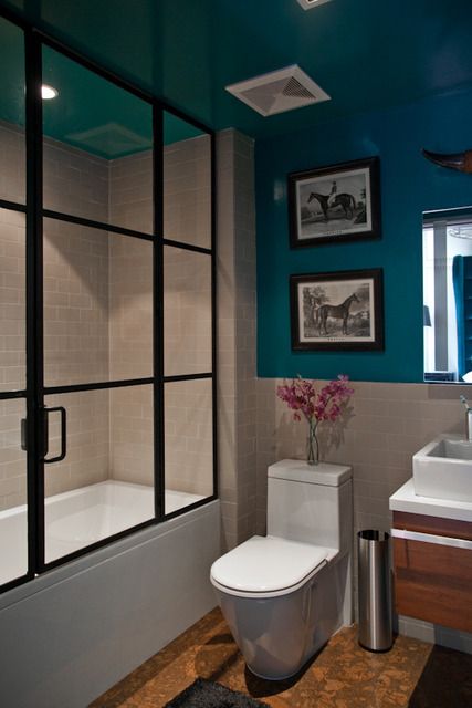 black shower framing | House design, Home decor, Bathtub doo