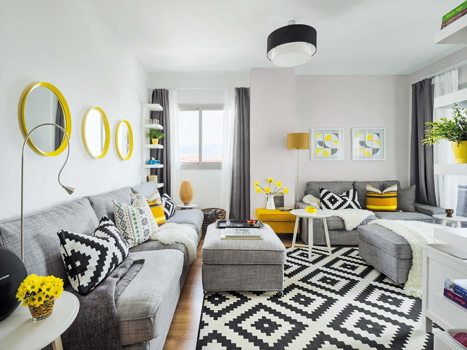 Vivacious Malaga Apartment Design With IKEA Furniture And Juicy .