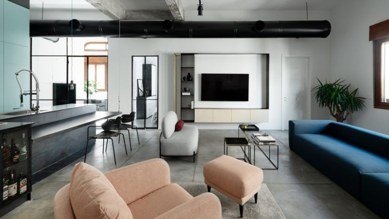 Minimalist Apartment With A Subtle Playful Feel | Modern loft .