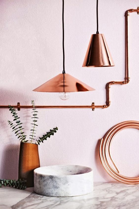 Pin on Blush Pink and Copper Adorable Decor Ide
