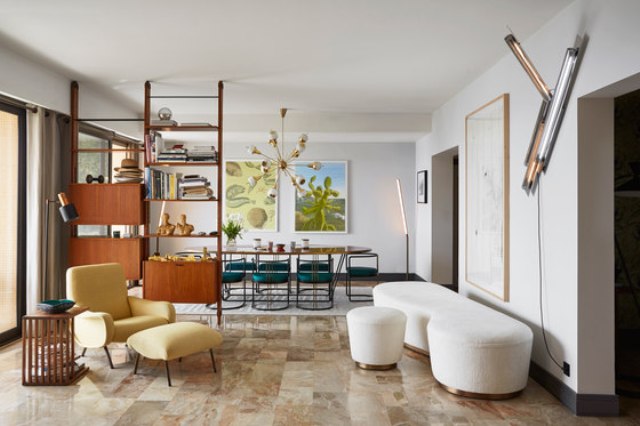 Mid-Century Modern Apartment With Riviera Touches - DigsDi
