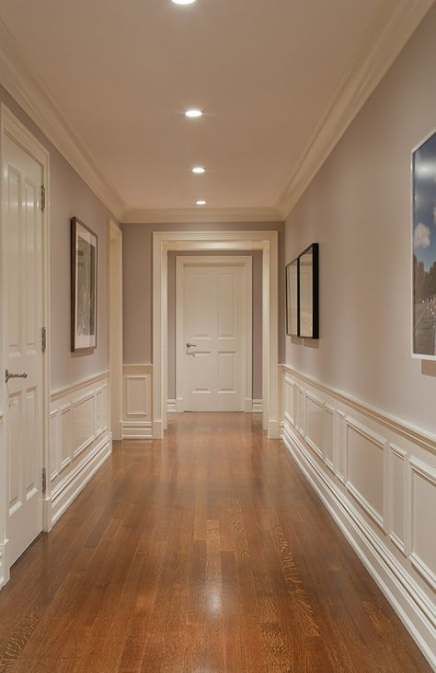 63+ Ideas For Wood Paneling Hallway Wainscoting #wood | Modern .