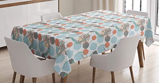 Amazon.com: Ambesonne Abstract Tablecloth, Modern Pastel Digital .