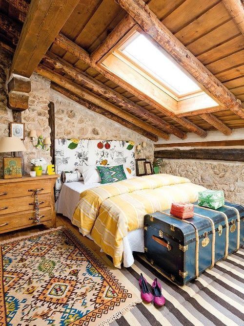 35 Beautiful Eclectic Bedroom Designs Inspiration | Rustic bedroom .