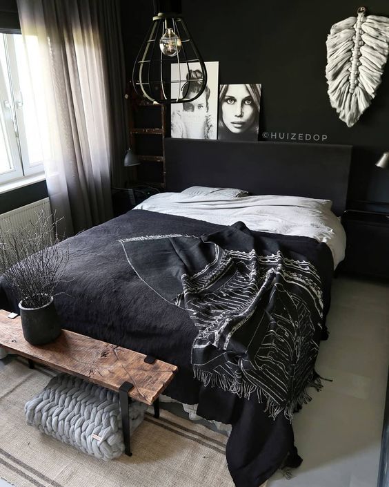 35 Inspiring Black and White Master Bedroom Color Ideas | White .