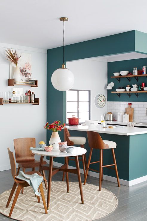 How to Use Bold Paint Colors in Your Living Room | Kitchen design .