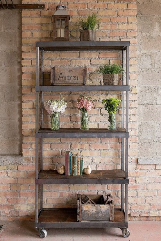 30 Awesome Industrial Shelves And Racks For Any Space - DigsDi