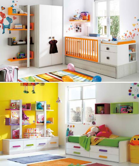 Compact & Colorful Kids Room Design Ideas by KIBUC | Colorful kids .