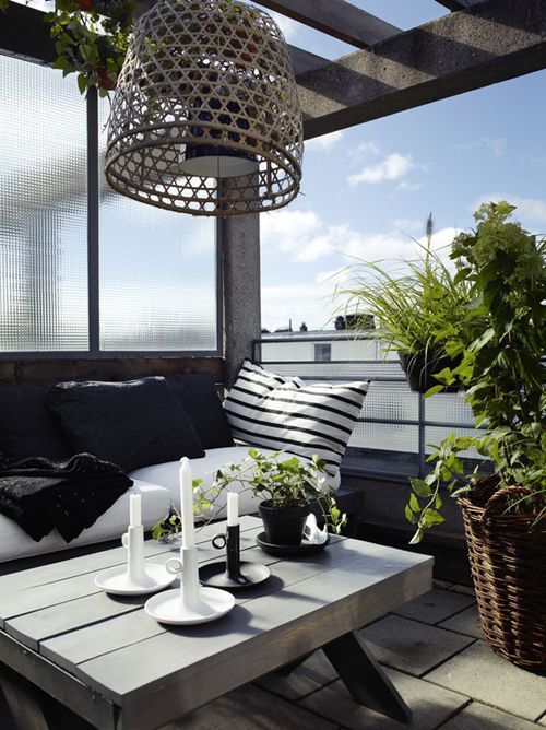 33 Awesome Scandinavian Balcony Designs | Small balcony design .