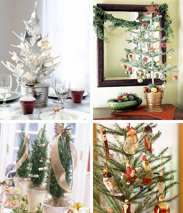 41 Beautiful Tabletop Christmas Trees - DigsDi