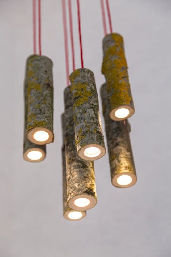 Bio Mass Lights Made From Real Tree Branches | Ветви декор .
