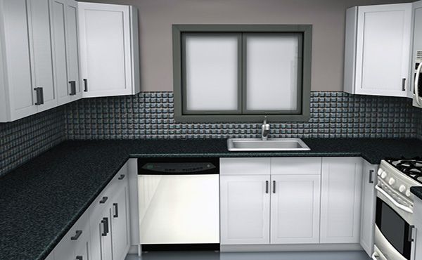 black white small kitchen design | Black white kitchen decor .