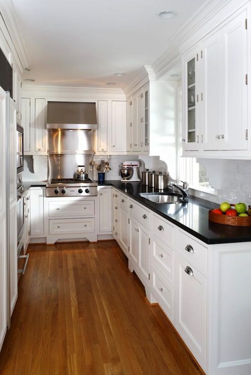 White Kitchen Cabinets With Black Countertops: Aesthetically .