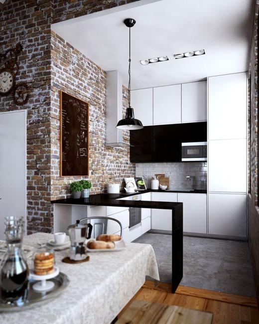 Black and White Kitchen Colors, Beautifully Balanced Modern Kitche