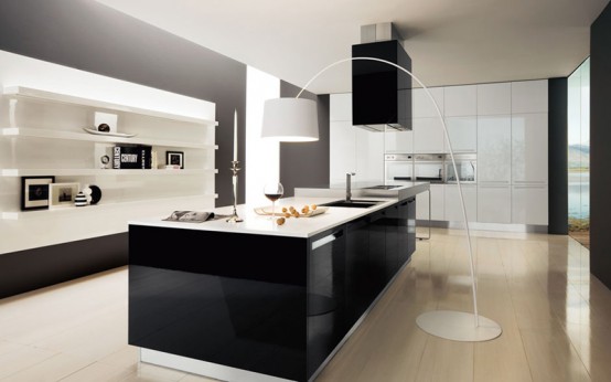 30 Black And White Kitchen Design Ideas - DigsDi