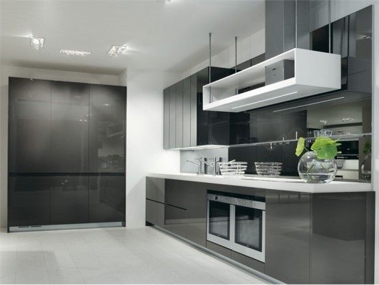 Black And White Kitchen Designs Longline From Salvarani