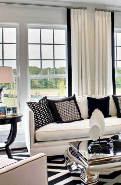 17 Black & White Living Room Decor Ideas | Sebring Design Bui