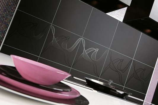 Sleek Contemporary Kitchen Design Ideas, with Matte Black Color .