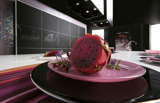 Sleek Contemporary Kitchen Design Ideas, with Matte Black Color .