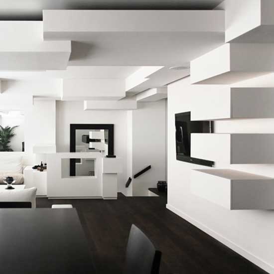5 Modern Black & White Apartments with Amazing Interior Desig