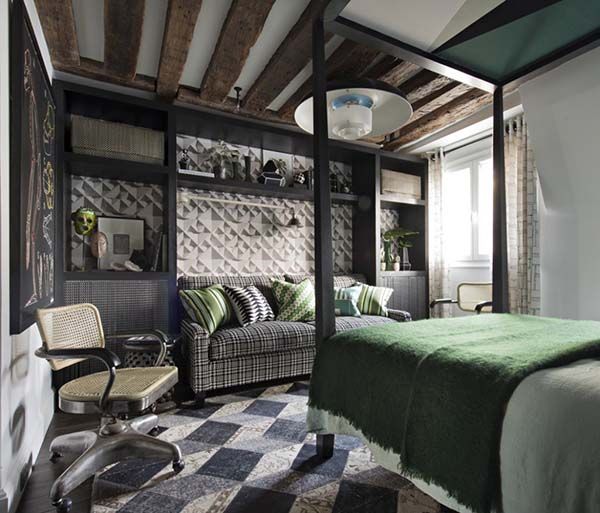 Un pied à terre à Paris | Home bedroom, Interior design bedroom .