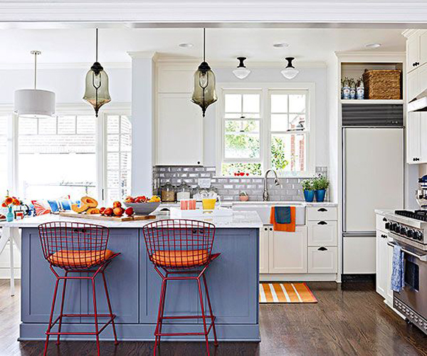 Easy bright colorful kitchen design ideas 38 for your interior .