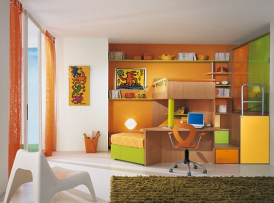 Bright Kids Room Ideas from Sangiorgio Mobili - DigsDi