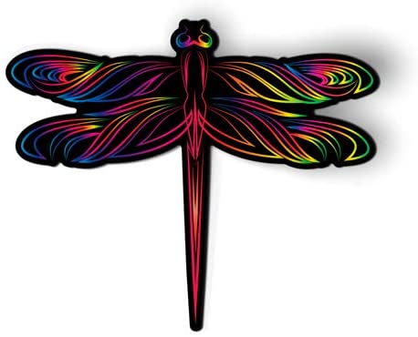 Amazon.com: AK Wall Art Dragonfly Bright Colorful - Magnet - Car .