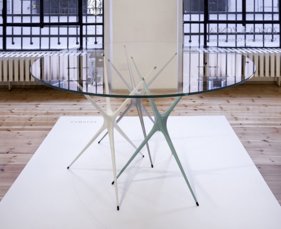 Changeable Supernova Trestle Table With Colorful Legs - DigsDi