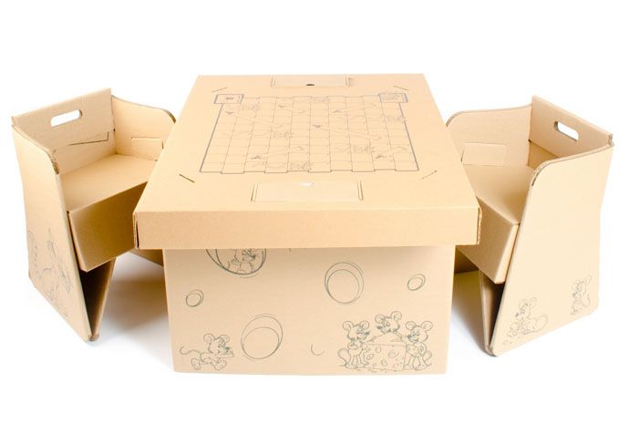 100% Recyclable:Cardboard Makes The Cheapest Pieces of Furniture .