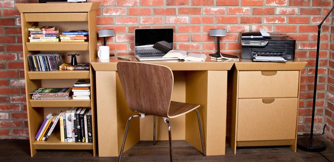 Cardboard Office Desk Design & Other Creative Cardboard Furniture .