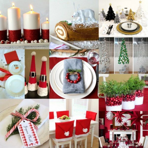 DIY Christmas Table Decorations - 15 Christmas Table Decoration .