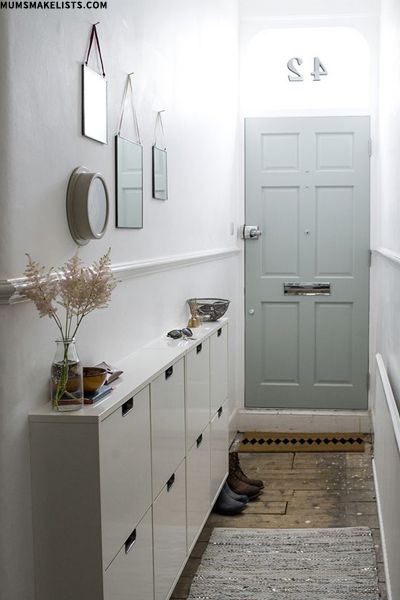 Clever Hallway Storage | Decorating small spaces, Small entryways .