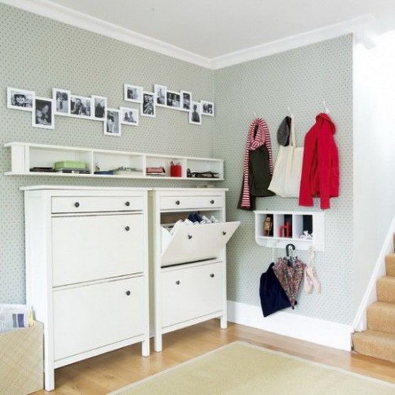 75 Clever Hallway Storage Ideas | Hallway storage, Ikea hemnes .