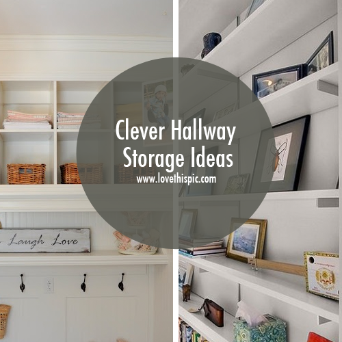 Clever Hallway Storage Ide