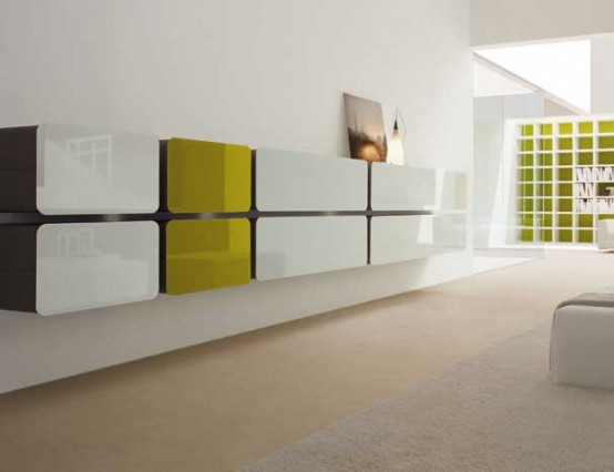 Colored Glass Wall Units and Sideboards – Glass Day Collection .