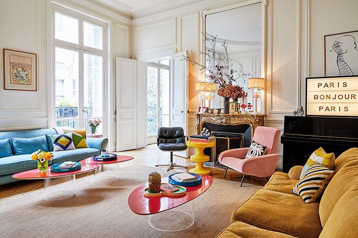 Colorful Paris home of an art director | Interior, Decor interior .