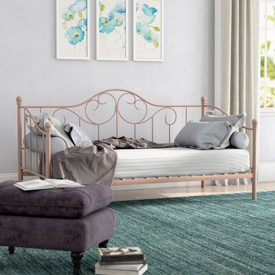 Waleska Twin Daybed Harriet Bee | Daybed with trundle, Twin daybed .