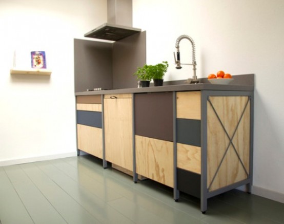 Constructive Kitchen With Industrial And Minimalist Touches - DigsDi