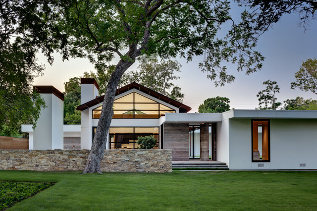 Ranch Home Goes Modern - Contemporary - Exterior - Dallas - by .