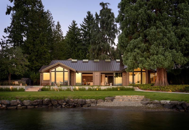 A Contemporary Remodel For A Lakeside Home In Washington Sta