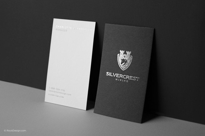 Black and white business cards TEMPLATE | RockDesign.c