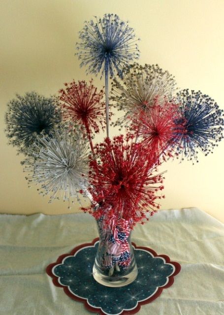 53 Cool 4th July Centerpieces In National Colors | Fireworks .