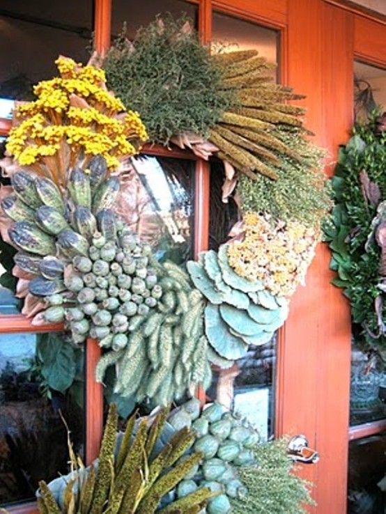 20 Cool And Colorful Thanksgiving Wreaths Ideas | Thanksgiving .